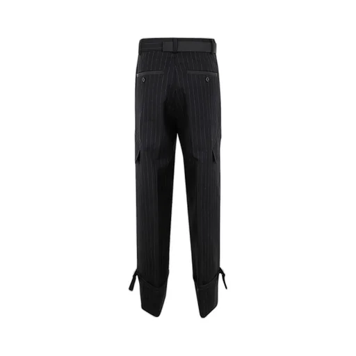 Sacai Striped Belted Pants