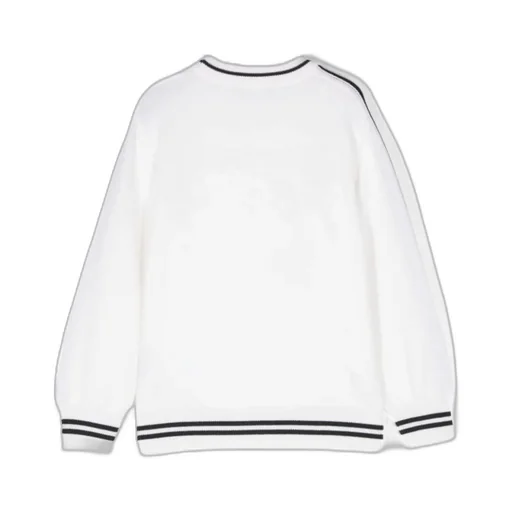 Balmain Kids Logo Embroidered Crewneck Jumper