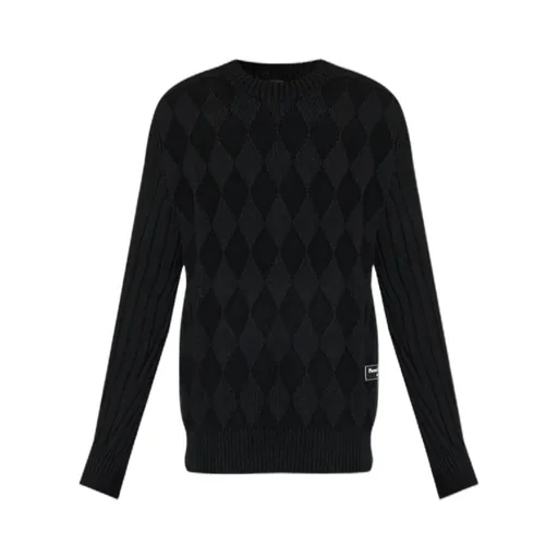 Balmain Diamond Pattern Knit Sweater