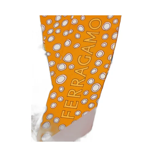 Salvatore Ferragamo Pattern-Printed Pointed Tip Bandeau Scarf
