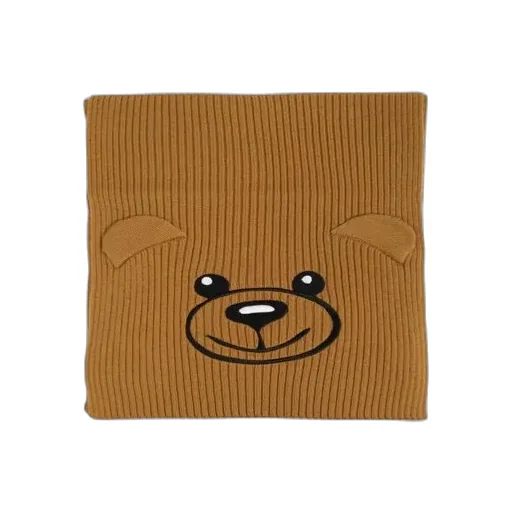 Moschino Bear Embroidered Knitted Scarf