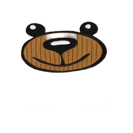 Moschino Bear Embroidered Knitted Scarf