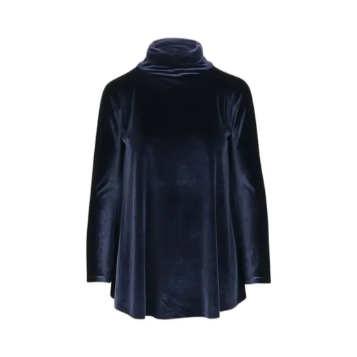 Stephan Janson Asymmetric Velvet Top