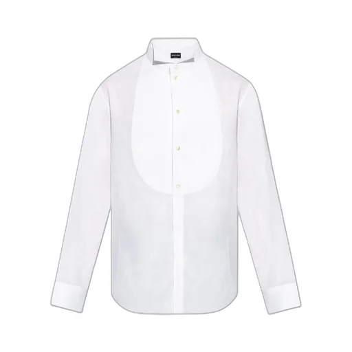 Giorgio Armani Curved Hem Tuxedo Shirt