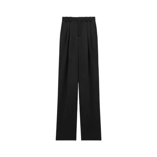 Saint Laurent High Waist Straight Leg Pants