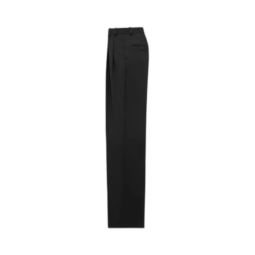Saint Laurent High Waist Straight Leg Pants