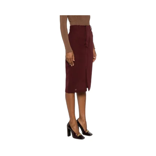 Pencil Skirt In Silk Crepe Muslin
