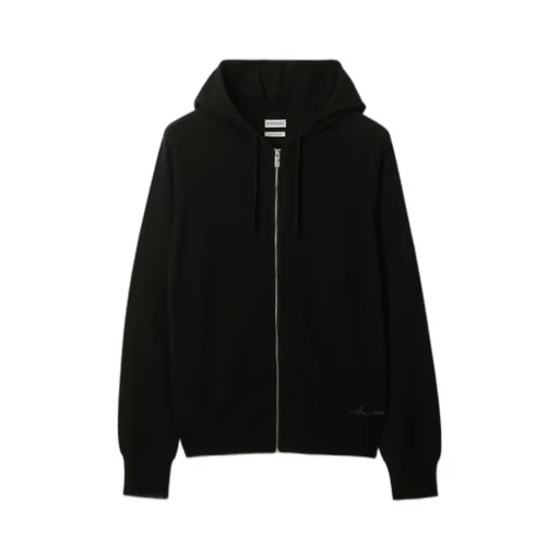Cashmere Zip-Fastening Hoodie