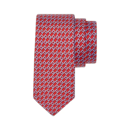 Gancini Printed Tie