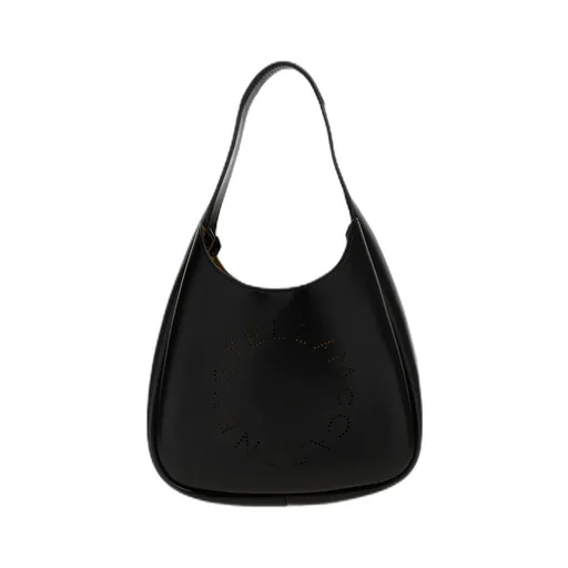 Stella Mccartney Logo-Perforated Small Hobo Shoulder Bag