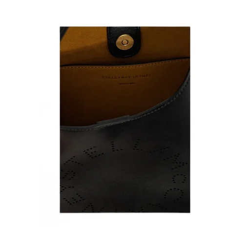 Stella Mccartney Logo-Perforated Small Hobo Shoulder Bag