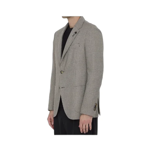 Houndstooth-Pattern Blazer