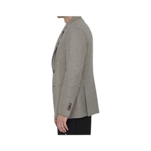 Houndstooth-Pattern Blazer