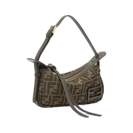 Fendi Simply Fendi Ff Jacquard Mini Shoulder Bag