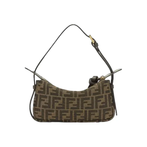 Fendi Simply Fendi Ff Jacquard Mini Shoulder Bag