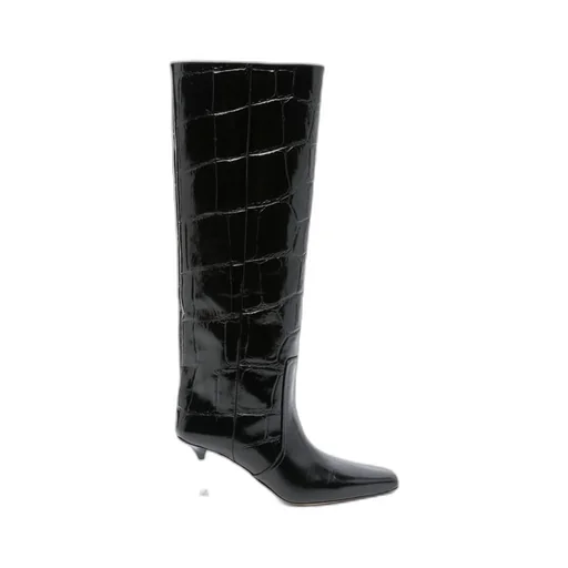 80Mm Leather Boots