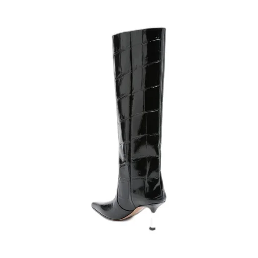 80Mm Leather Boots