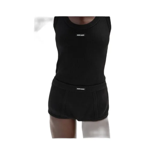 Ribbed Knit Boxer Shorts