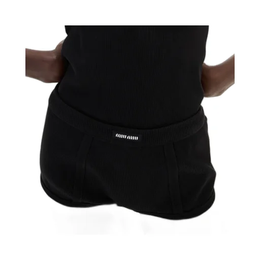 Ribbed Knit Boxer Shorts