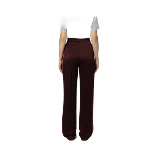 Elisabetta Franchi Straight Enver Satin Trousers