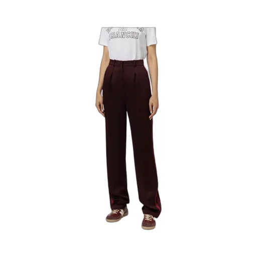 Elisabetta Franchi Straight Enver Satin Trousers