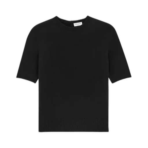 Saint Laurent Crewneck Knitted T-Shirt
