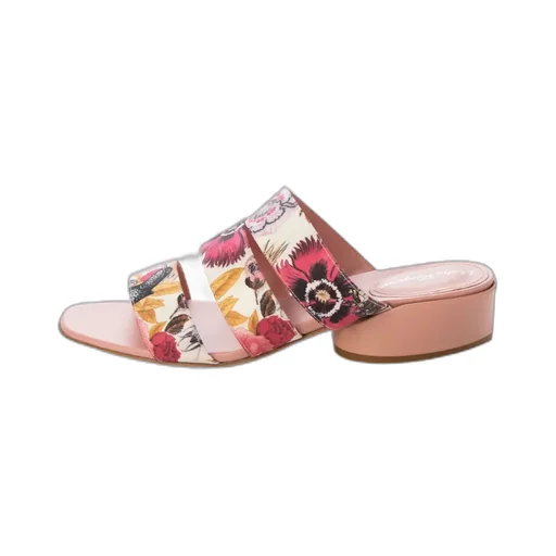 Flower High-Heeled Slippers