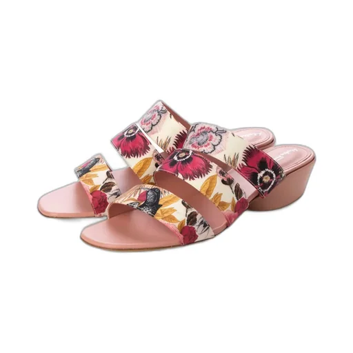 Flower High-Heeled Slippers