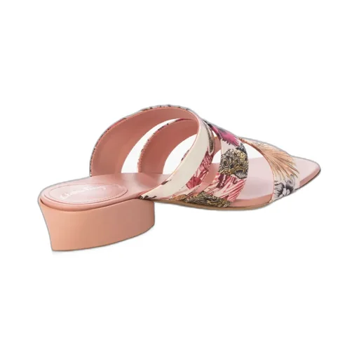 Flower High-Heeled Slippers