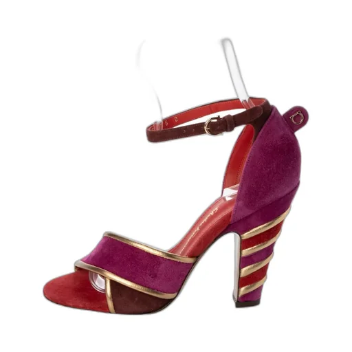 Logo Details High-Heeled Sandals