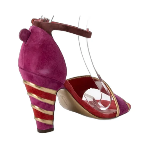Logo Details High-Heeled Sandals