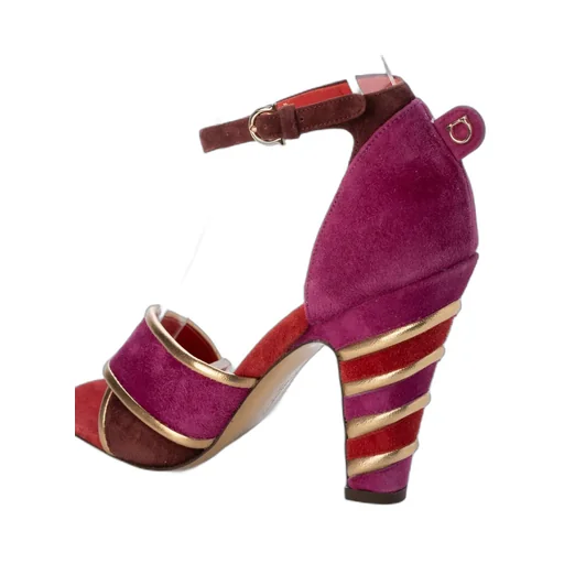 Logo Details High-Heeled Sandals