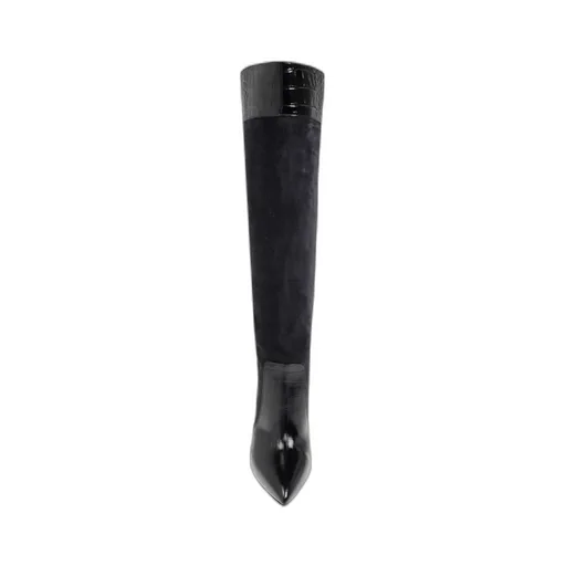 Paris Texas Embossed Point-Toe Stiletto Boots