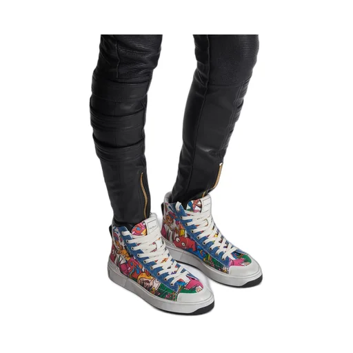 Balmain X Disney B-Court High-Top Sneakers