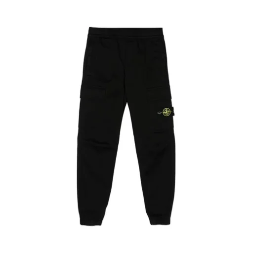 Stone Island Junior Compass-Badge Elasticated Waistband Trousers