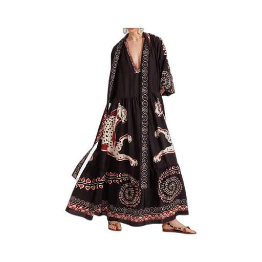 Athena Animal-Print Silk Dress