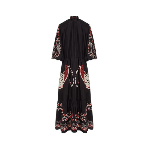 Athena Animal-Print Silk Dress