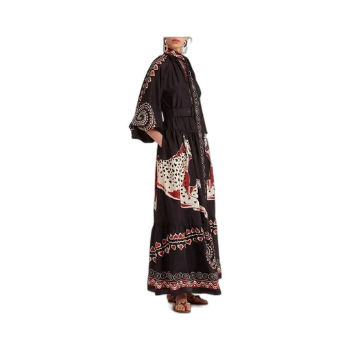 Athena Animal-Print Silk Dress