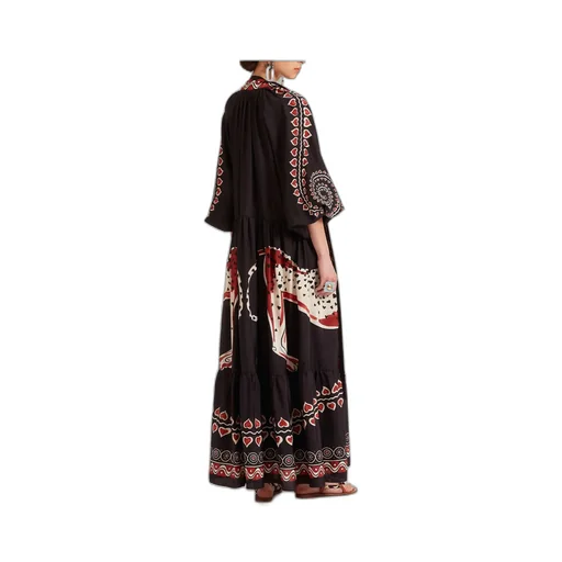 Athena Animal-Print Silk Dress