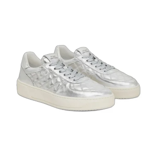 Courtside Sleek Metallic Sneakers
