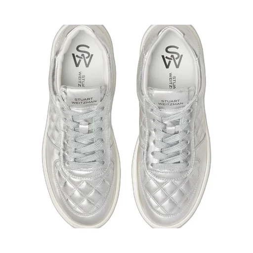 Courtside Sleek Metallic Sneakers