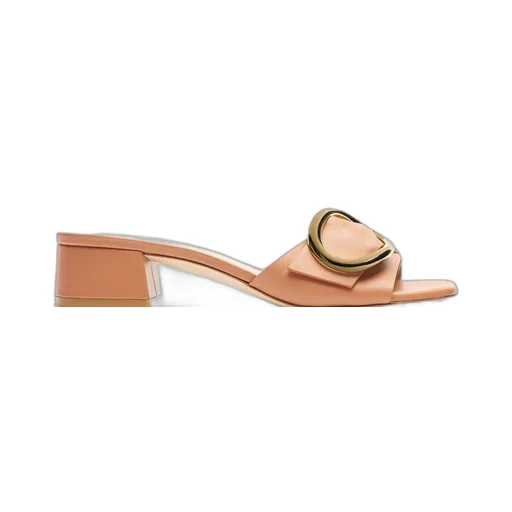 Thick Heeled Flat Slippers