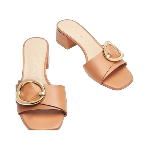 Thick Heeled Flat Slippers