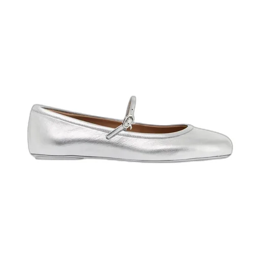 Gianvito Rossi Carla Buckle-Strap Ballerina Shoes