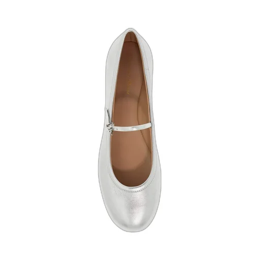 Gianvito Rossi Carla Buckle-Strap Ballerina Shoes