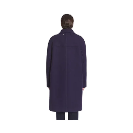 Lanvin Logo Plaque Double-Breasted Coat
