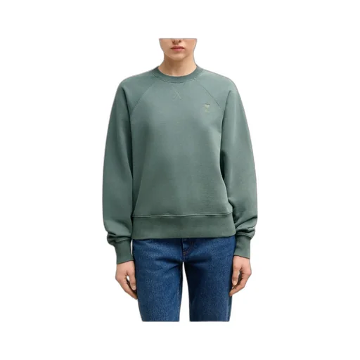 Ami Logo Embroidered Crewneck Sweatshirt