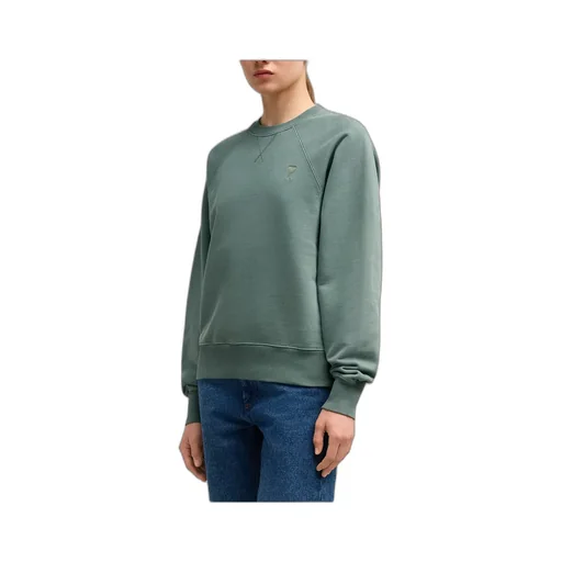 Ami Logo Embroidered Crewneck Sweatshirt