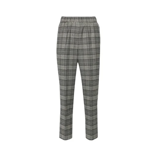 Peserico Check Pattern Tapered Pants
