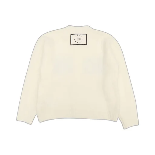 Douuod Kids Logo-Intarsia Knitted Cardigan